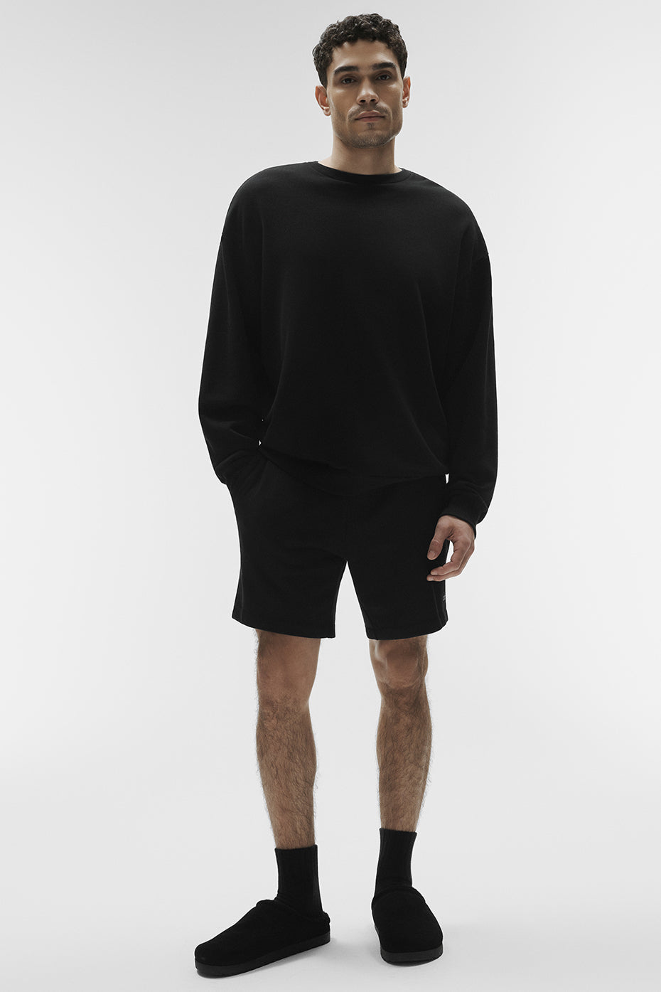 Chill Crew Neck Pullover - Black product image 1, provided for visual reference and product detail review