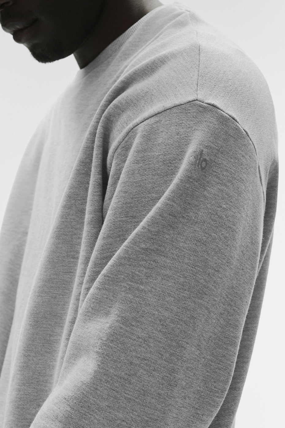 Chill Crew Neck Pullover - Athletic Heather Grey product image 3, provided for visual reference and product detail review
