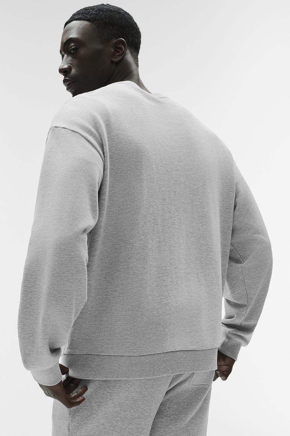 Chill Crew Neck Pullover - Athletic Heather Grey product image 4, provided for visual reference and product detail review
