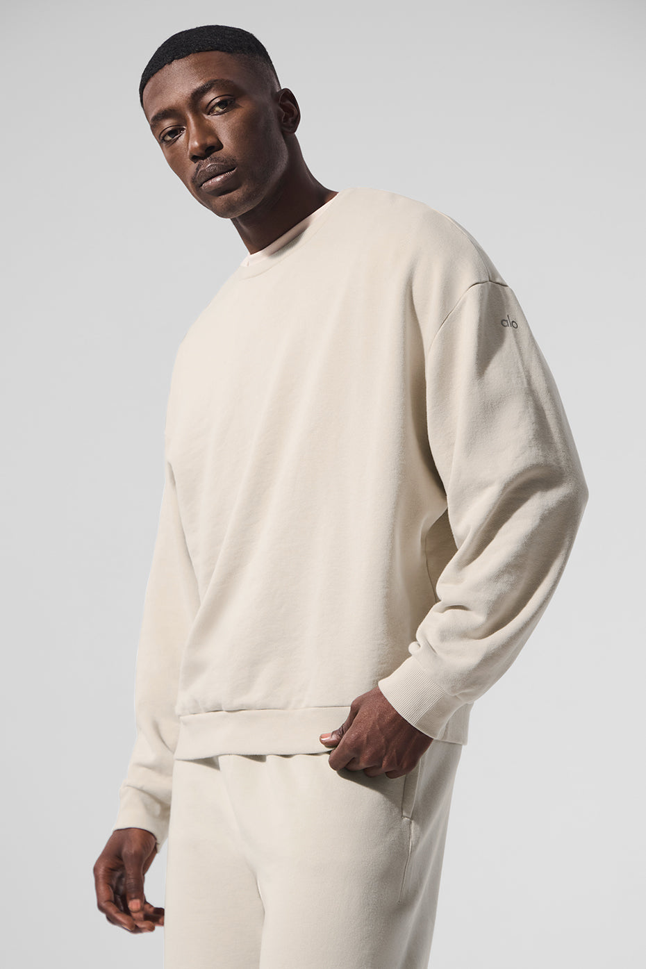 Chill Crew Neck Pullover - Bone product image 3, provided for visual reference and product detail review