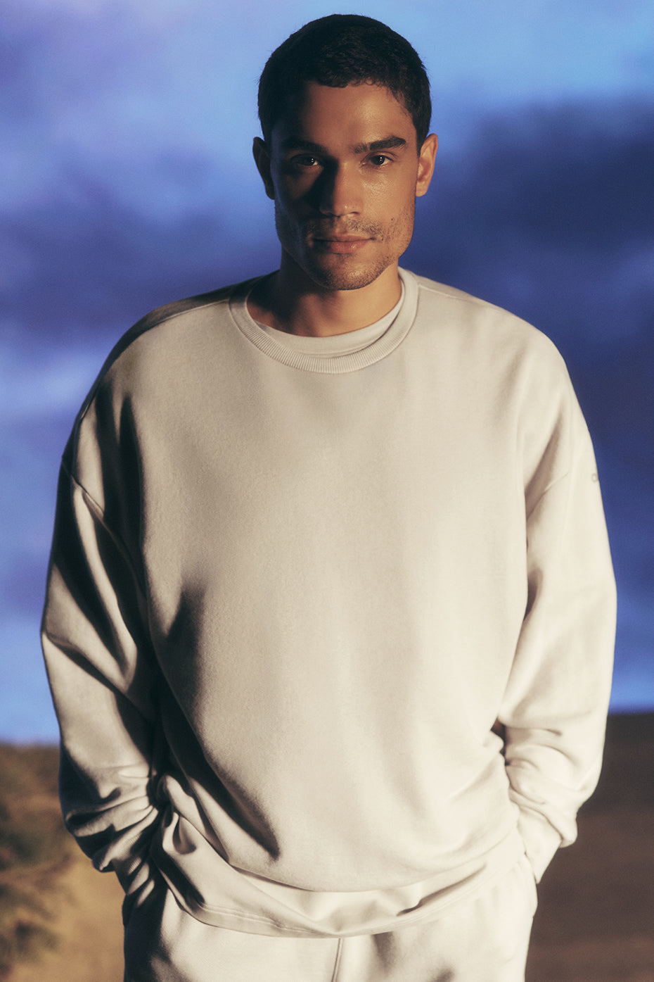 Chill Crew Neck Pullover - Bone product image 1, provided for visual reference and product detail review