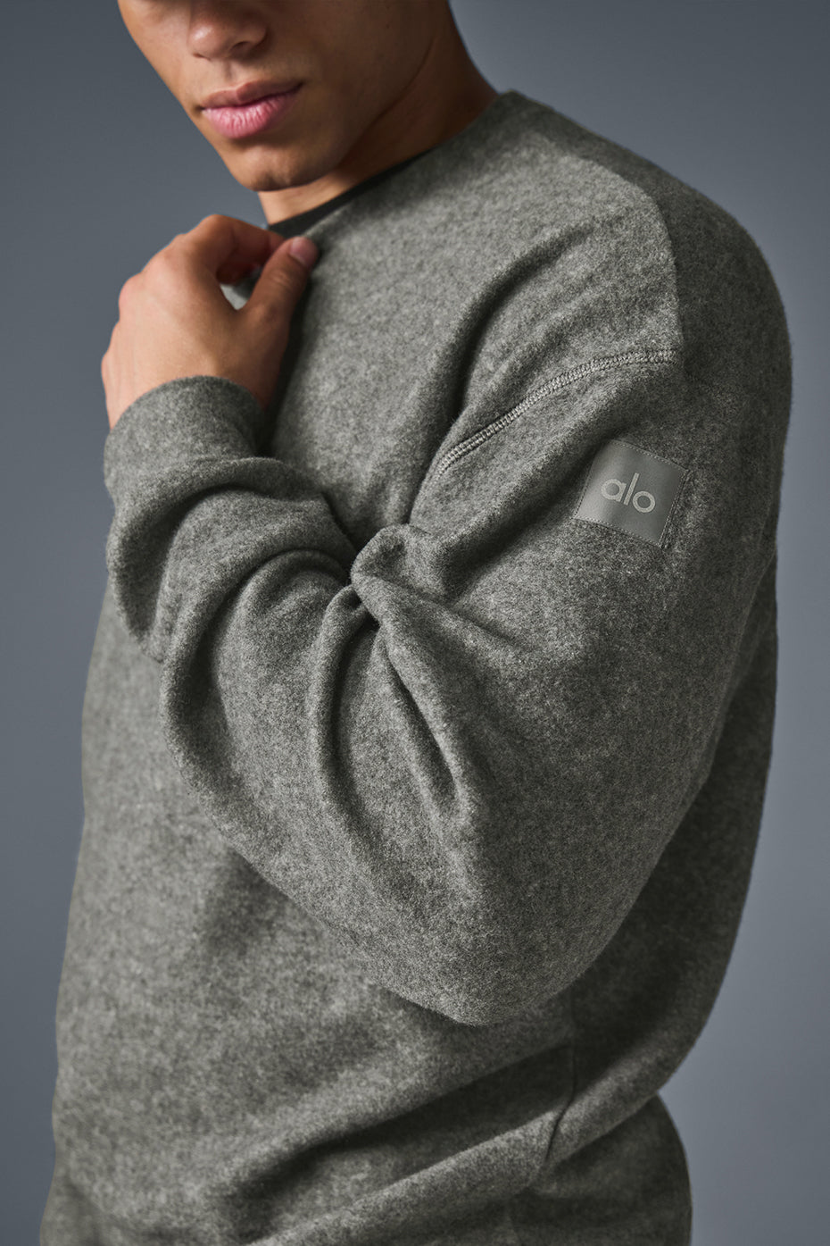Triumph Restore Crew Neck Sweatshirt - Grey Triblend product image 4, provided for visual reference and product detail review