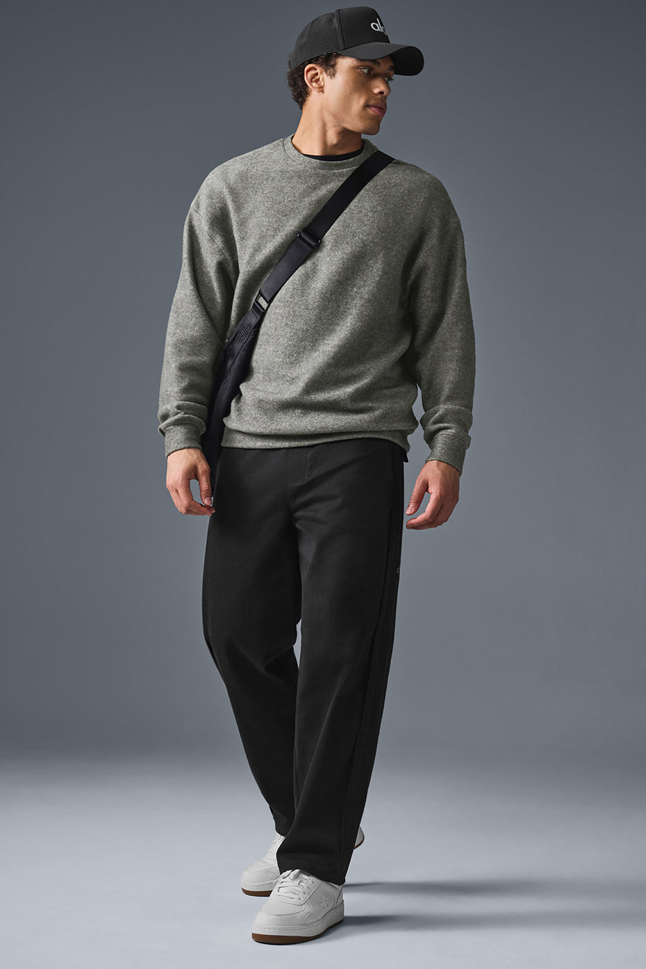 Triumph Restore Crew Neck Sweatshirt - Grey Triblend product image 5, provided for visual reference and product detail review
