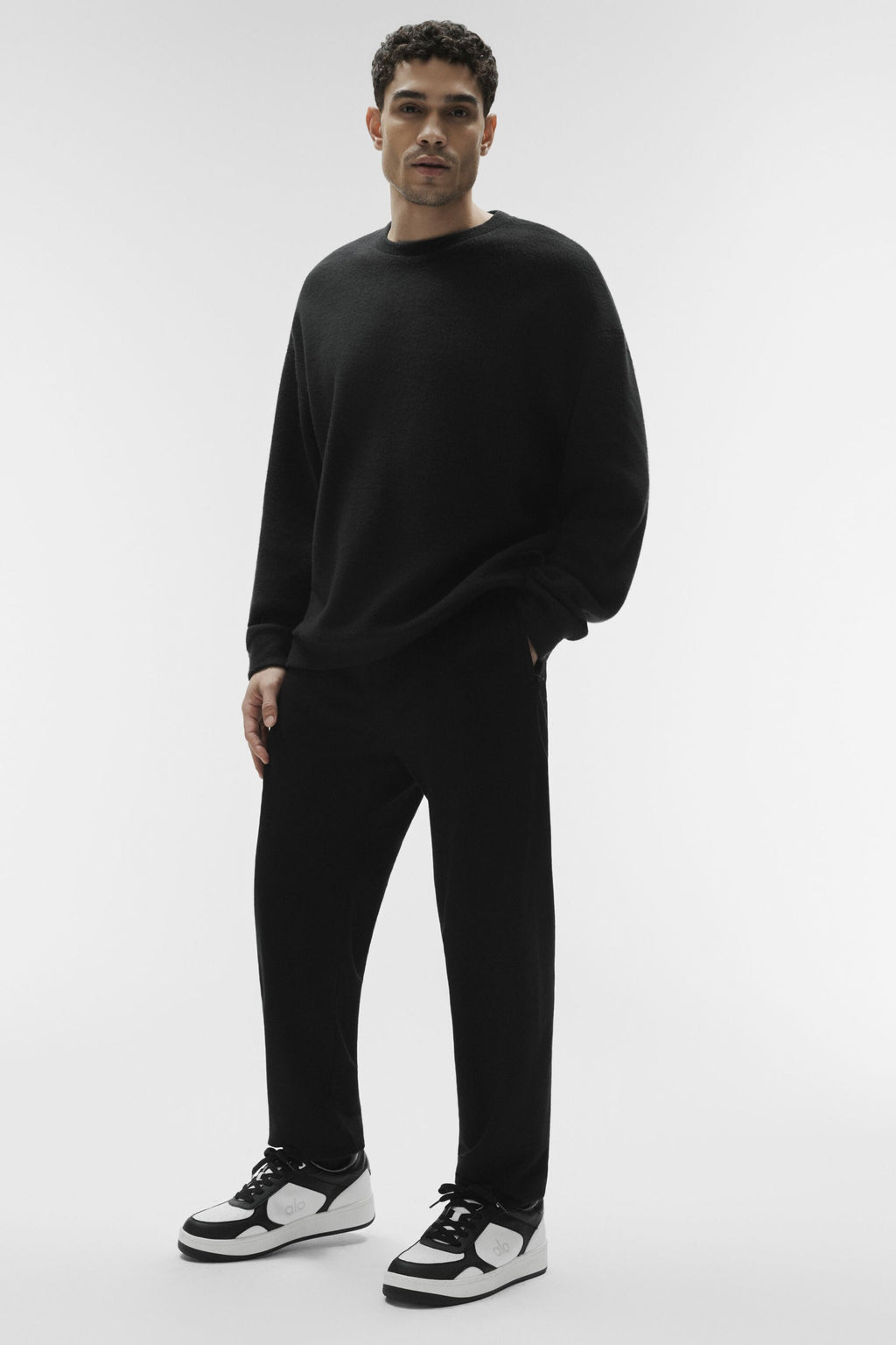 Triumph Restore Crew Neck Sweatshirt - Black product image 4, provided for visual reference and product detail review
