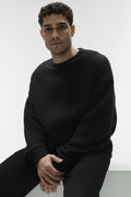 Triumph Restore Crew Neck Sweatshirt - Black product image 1, provided for visual reference and product detail review