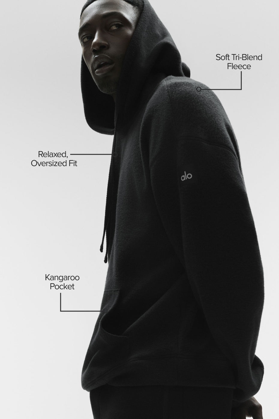 Triumph Restore Hoodie - Black product image 2, provided for visual reference and product detail review