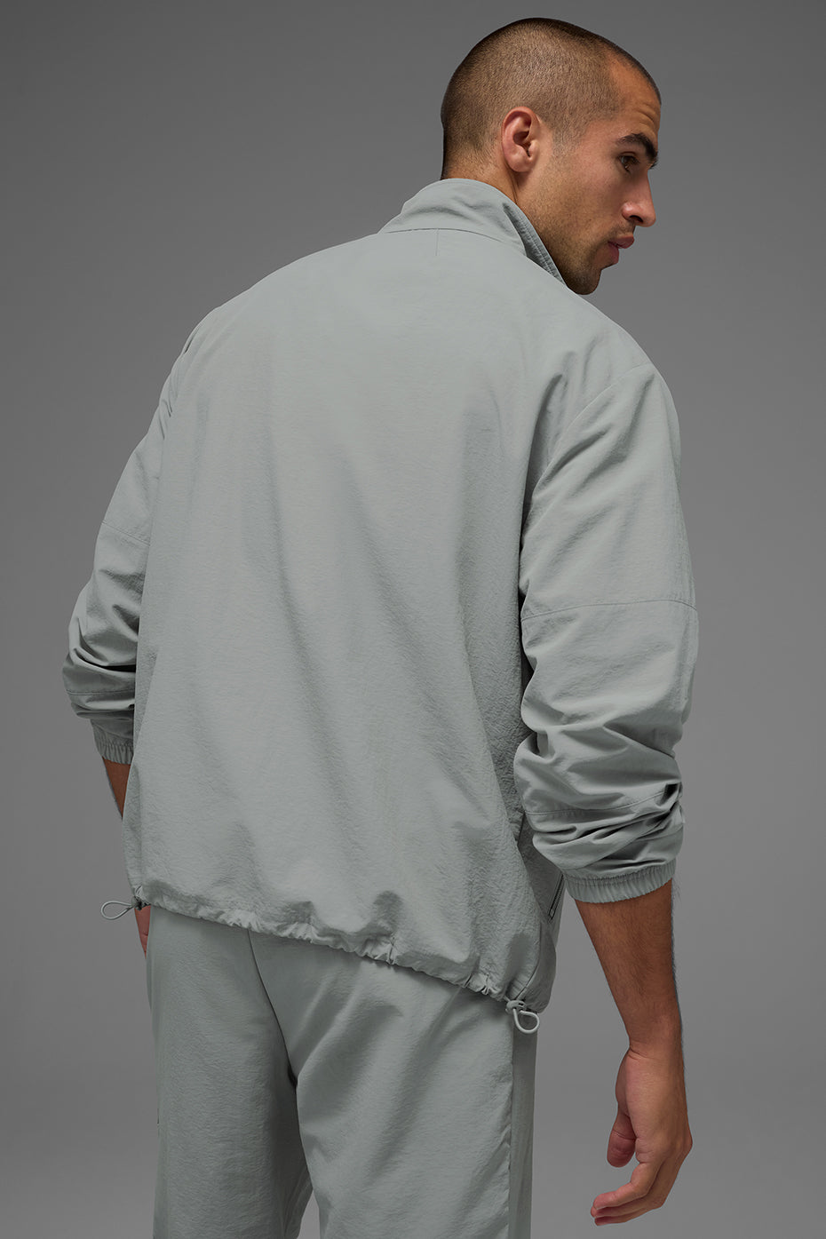 Light Weight Takeaway Track Pullover - Lunar Grey product image 2, provided for visual reference and product detail review