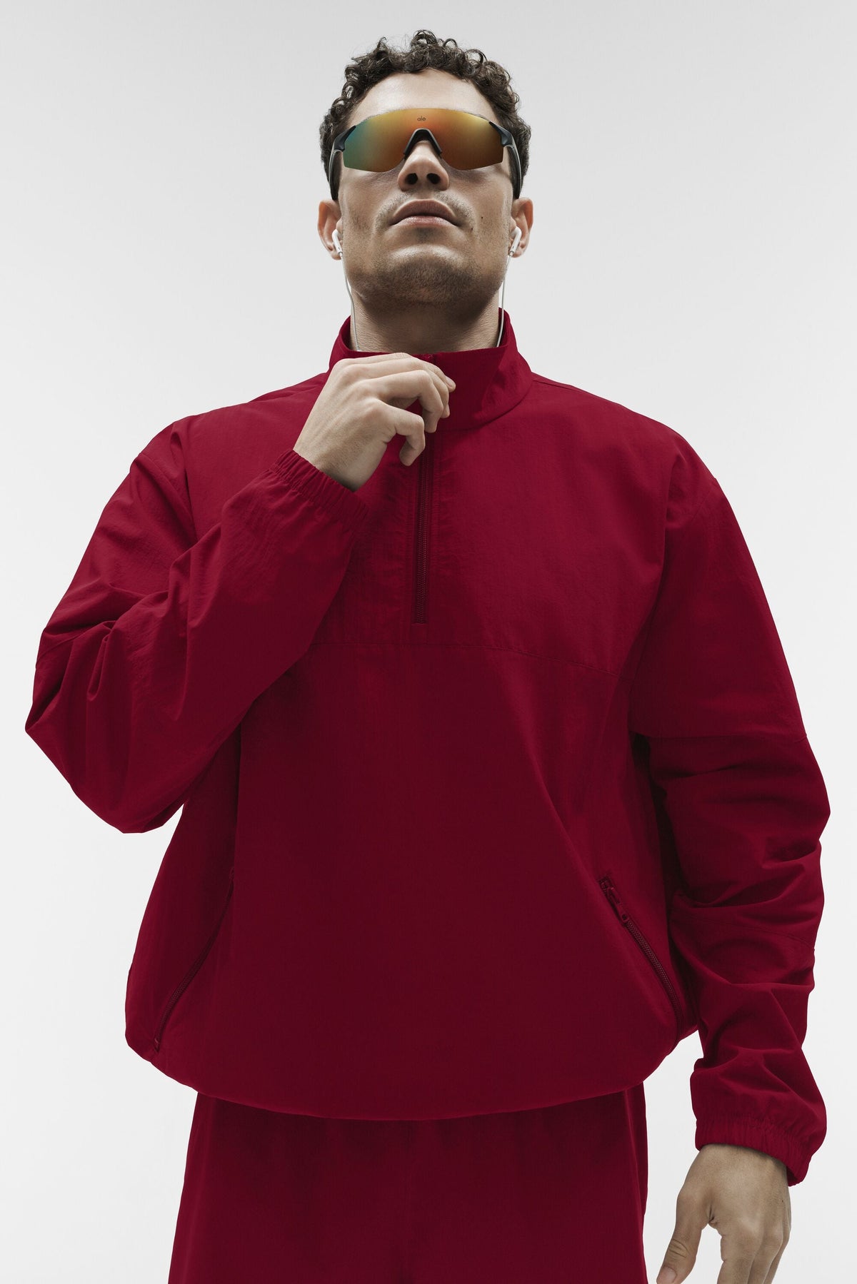 Light Weight Takeaway Track Pullover - Garnet product image 1, provided for visual reference and product detail review