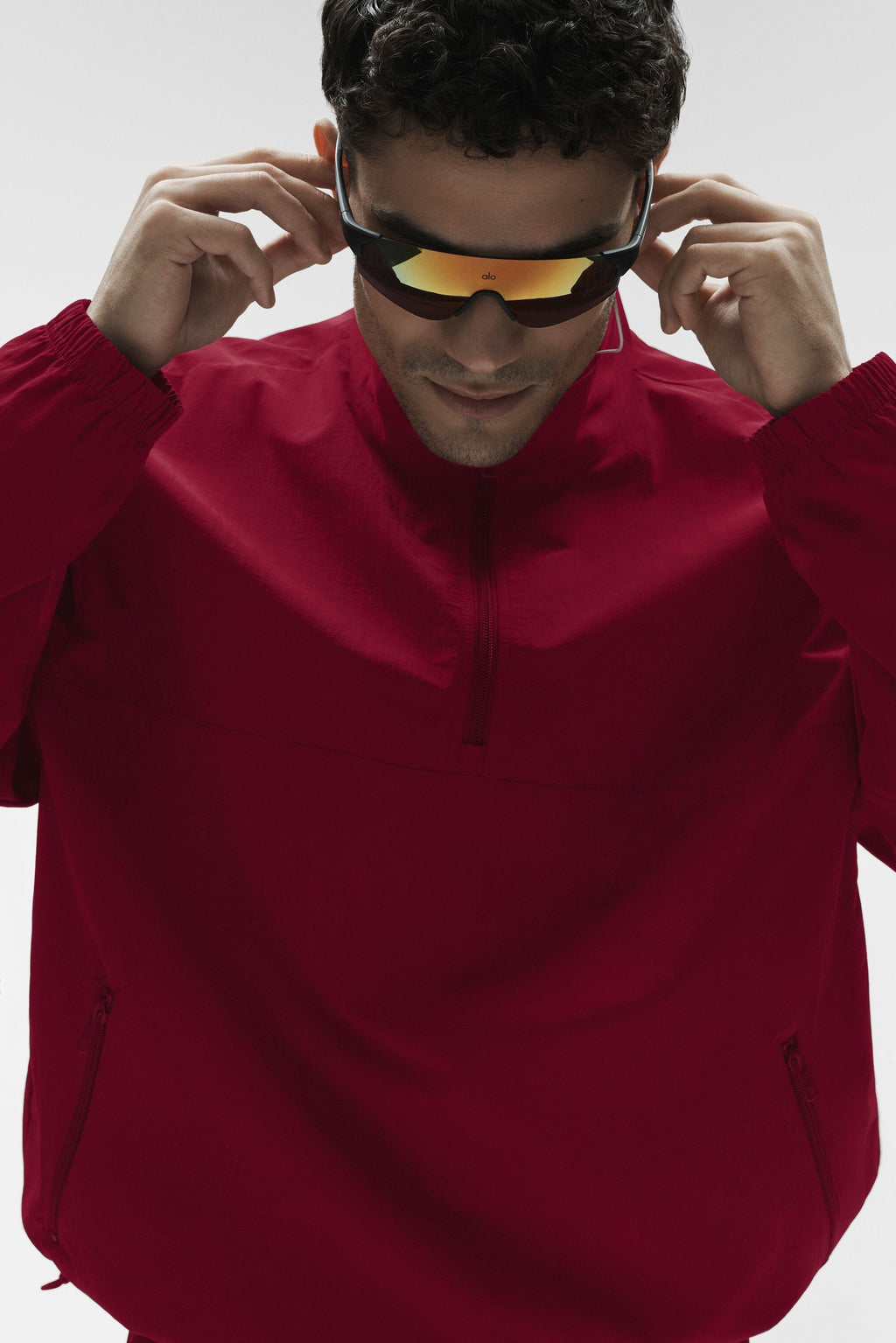 Light Weight Takeaway Track Pullover - Garnet product image 3, provided for visual reference and product detail review