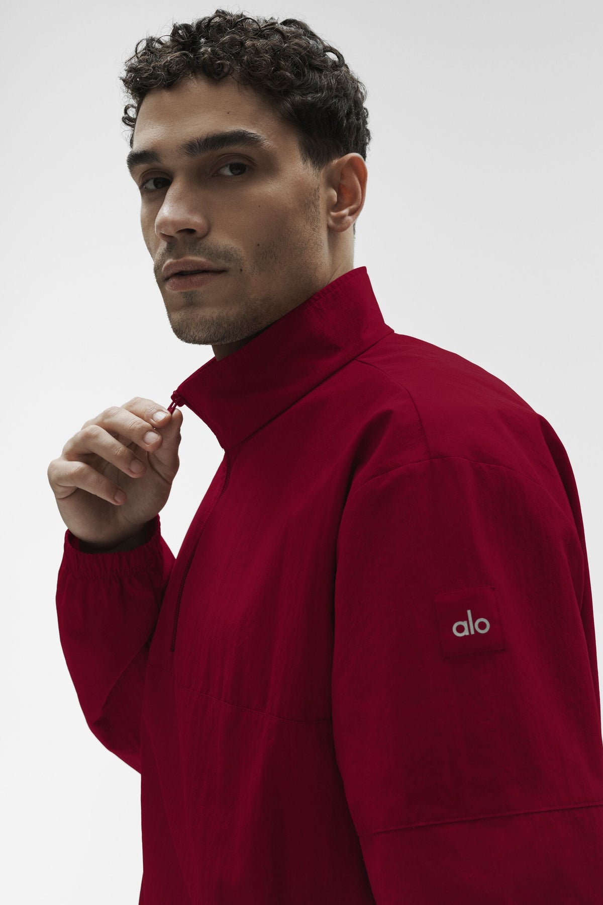 Light Weight Takeaway Track Pullover - Garnet product image 4, provided for visual reference and product detail review