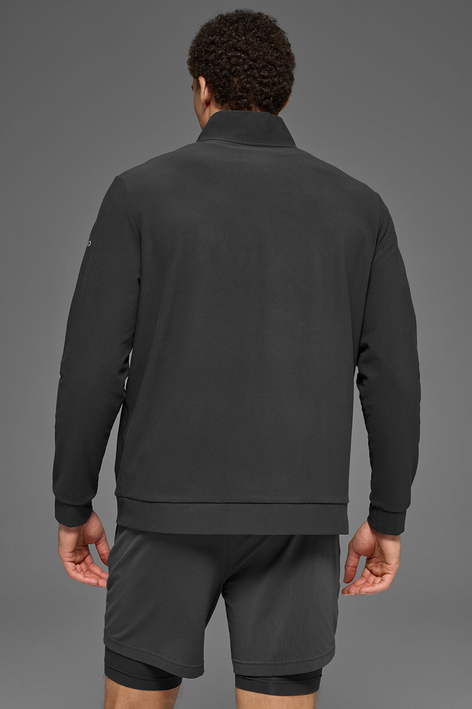 Conquer Max Mock Neck Full Zip - Anthracite product image 4, provided for visual reference and product detail review