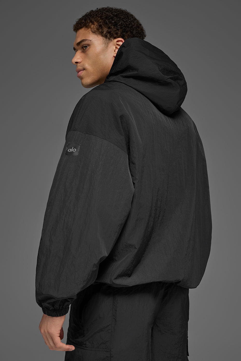 Axis Hooded Pullover - Black product image 3, provided for visual reference and product detail review