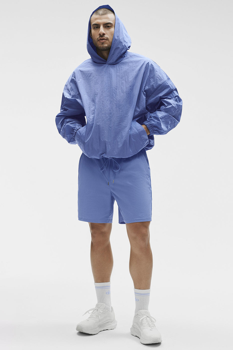 Axis Hooded Pullover - Provence Blue product image 6, provided for visual reference and product detail review