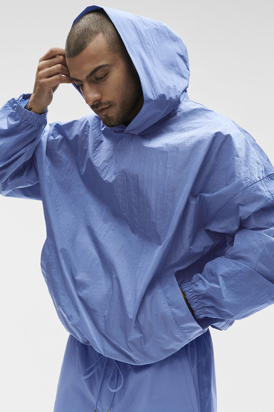 Axis Hooded Pullover - Provence Blue product image 3, provided for visual reference and product detail review