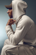 Waffle Lounge Hoodie - Bone product image 1, provided for visual reference and product detail review
