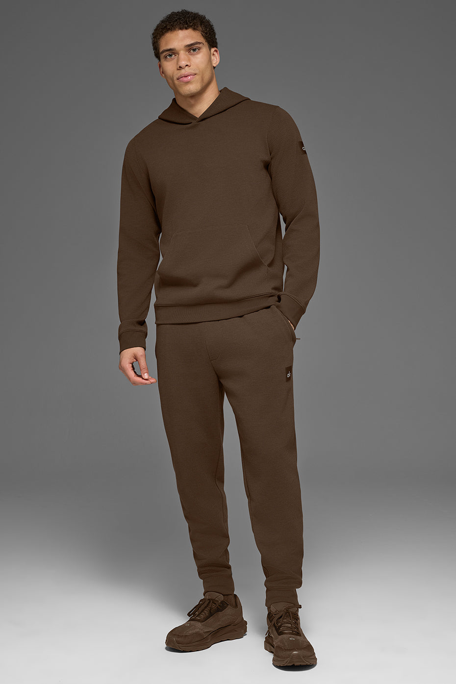Waffle Lounge Hoodie - Espresso product image 6, provided for visual reference and product detail review