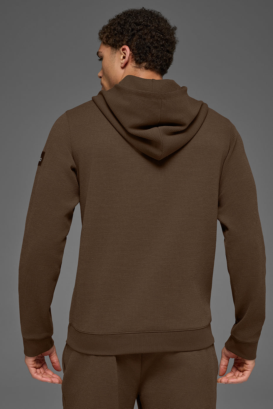 Waffle Lounge Hoodie - Espresso product image 4, provided for visual reference and product detail review