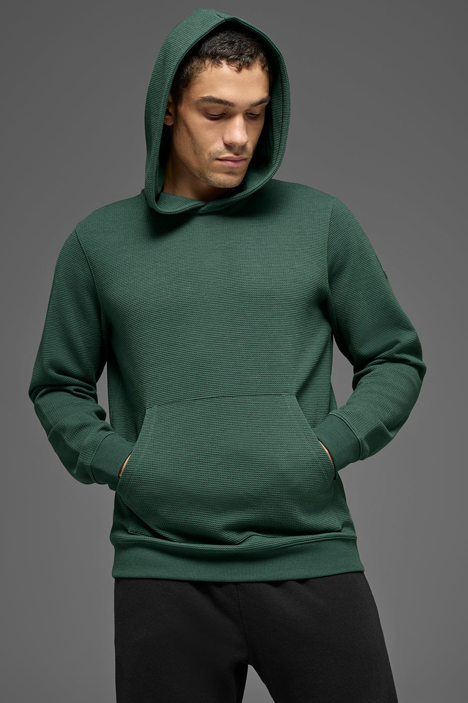 Waffle Lounge Hoodie - Clover Green product image 1, provided for visual reference and product detail review