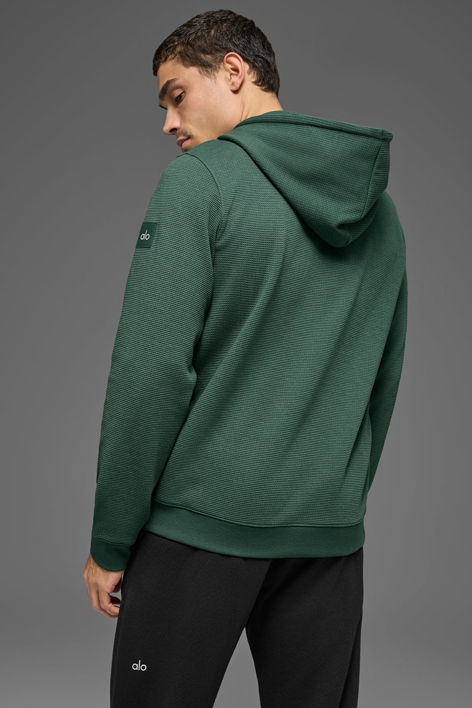 Waffle Lounge Hoodie - Clover Green product image 2, provided for visual reference and product detail review