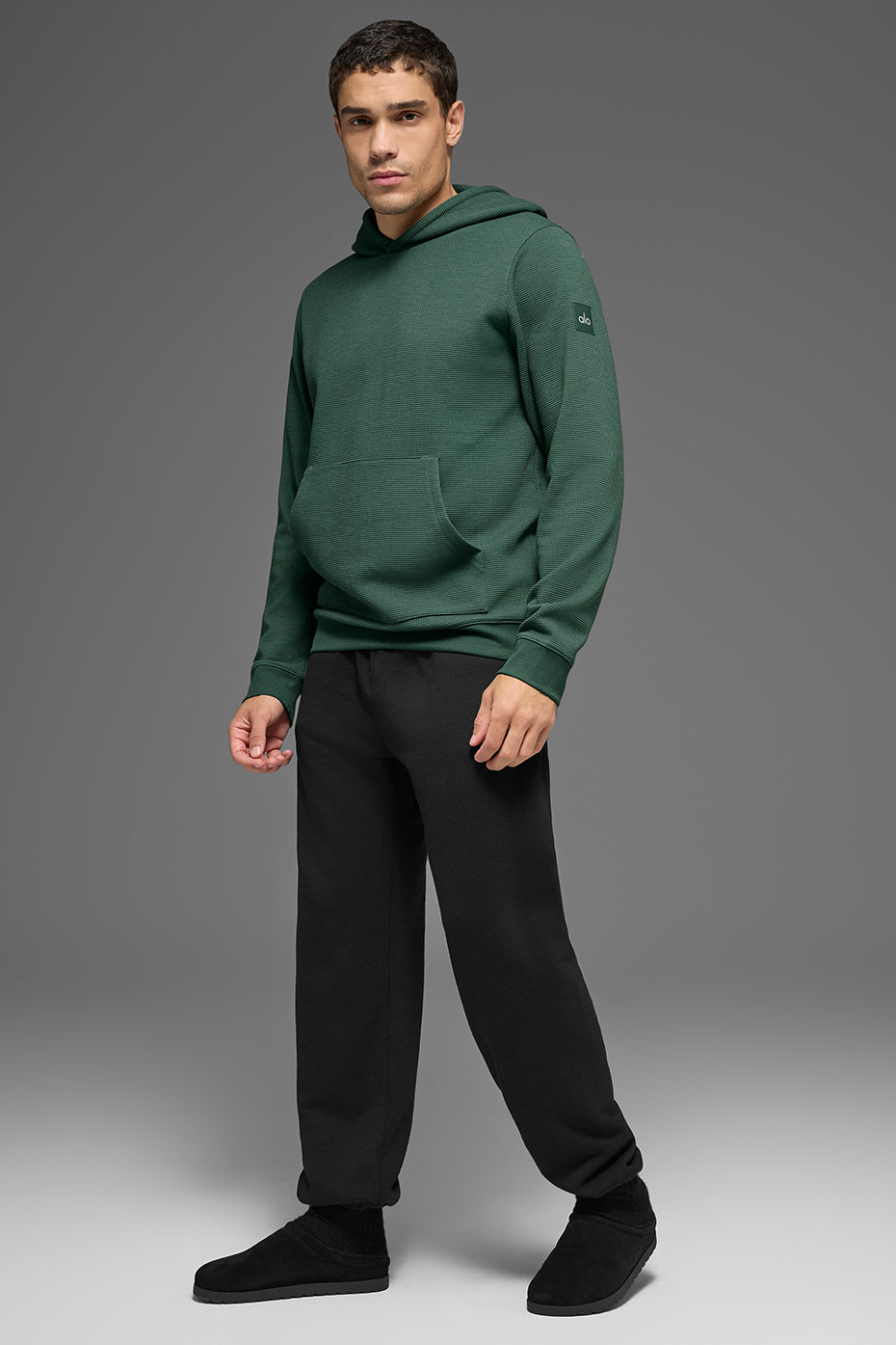 Waffle Lounge Hoodie - Clover Green product image 5, provided for visual reference and product detail review