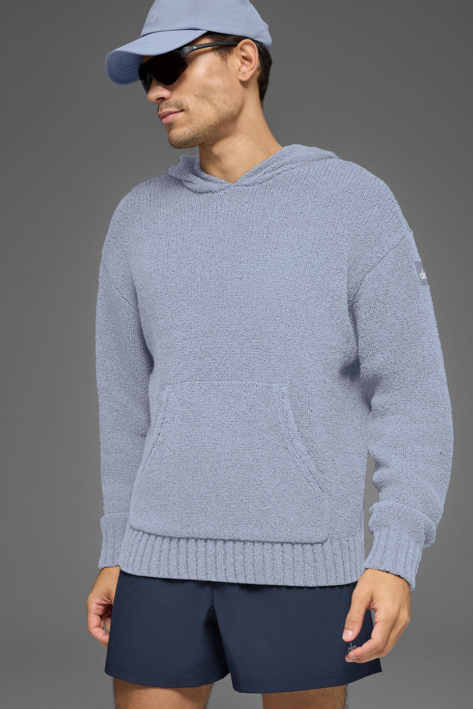 Textured Knit Hoodie - Winter Frost product image 1, provided for visual reference and product detail review