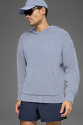 Textured Knit Hoodie - Winter Frost product image 1, provided for visual reference and product detail review