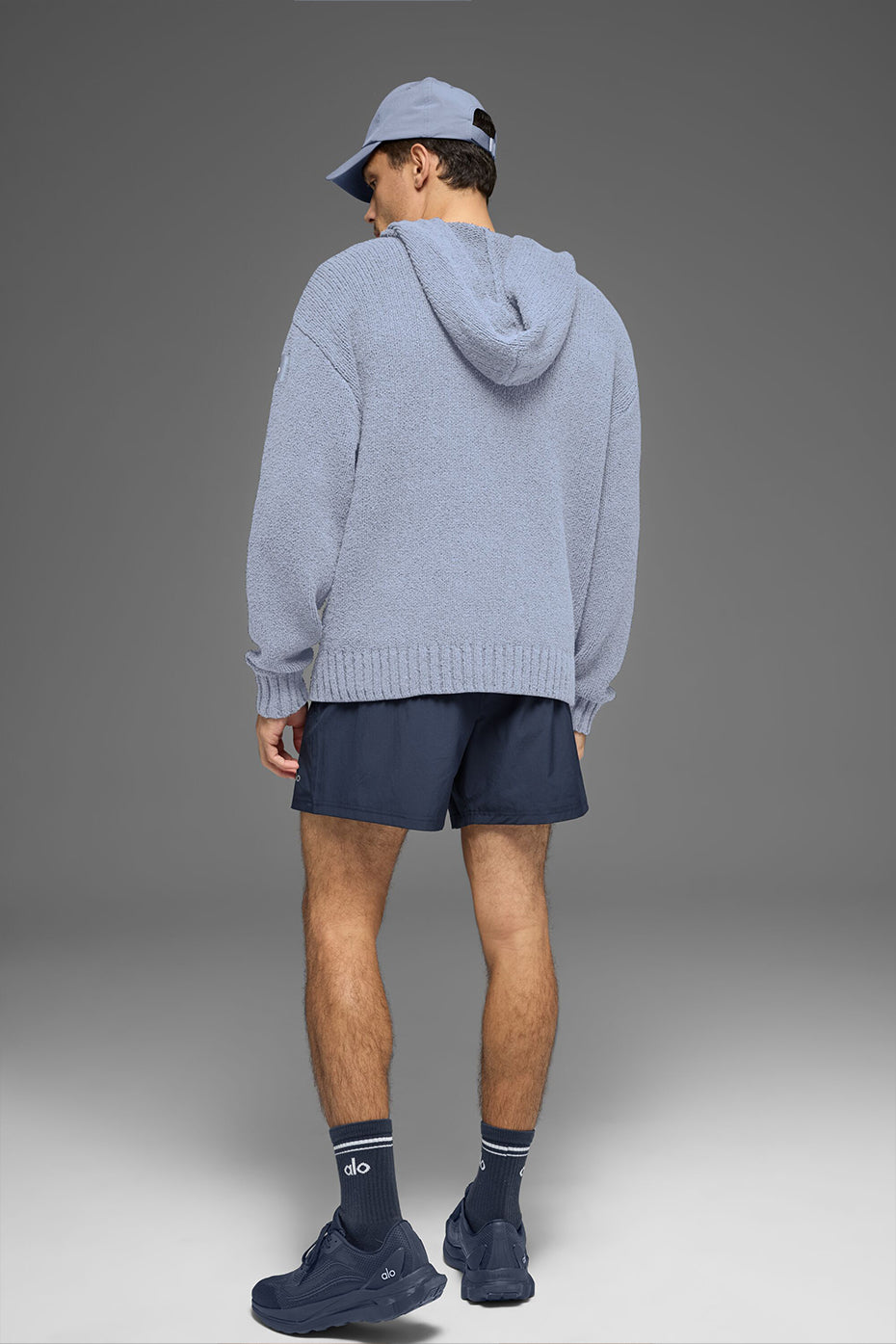 Textured Knit Hoodie - Winter Frost product image 3, provided for visual reference and product detail review