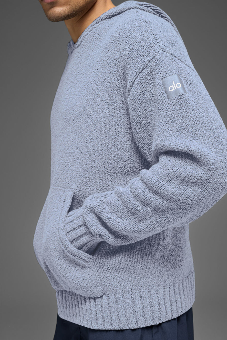 Textured Knit Hoodie - Winter Frost product image 2, provided for visual reference and product detail review
