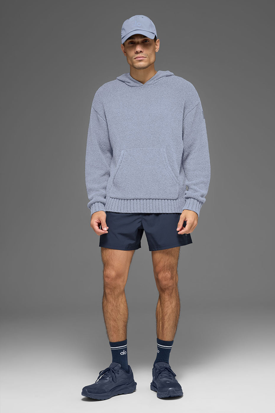 Textured Knit Hoodie - Winter Frost product image 4, provided for visual reference and product detail review