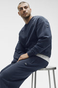 Field Crew Neck Sweatshirt - Navy product image 1, provided for visual reference and product detail review