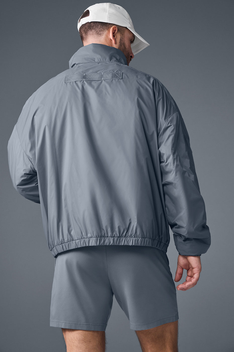 Latitude Light Weight 1/2 Zip Pullover Jacket - Steel Grey product image 2, provided for visual reference and product detail