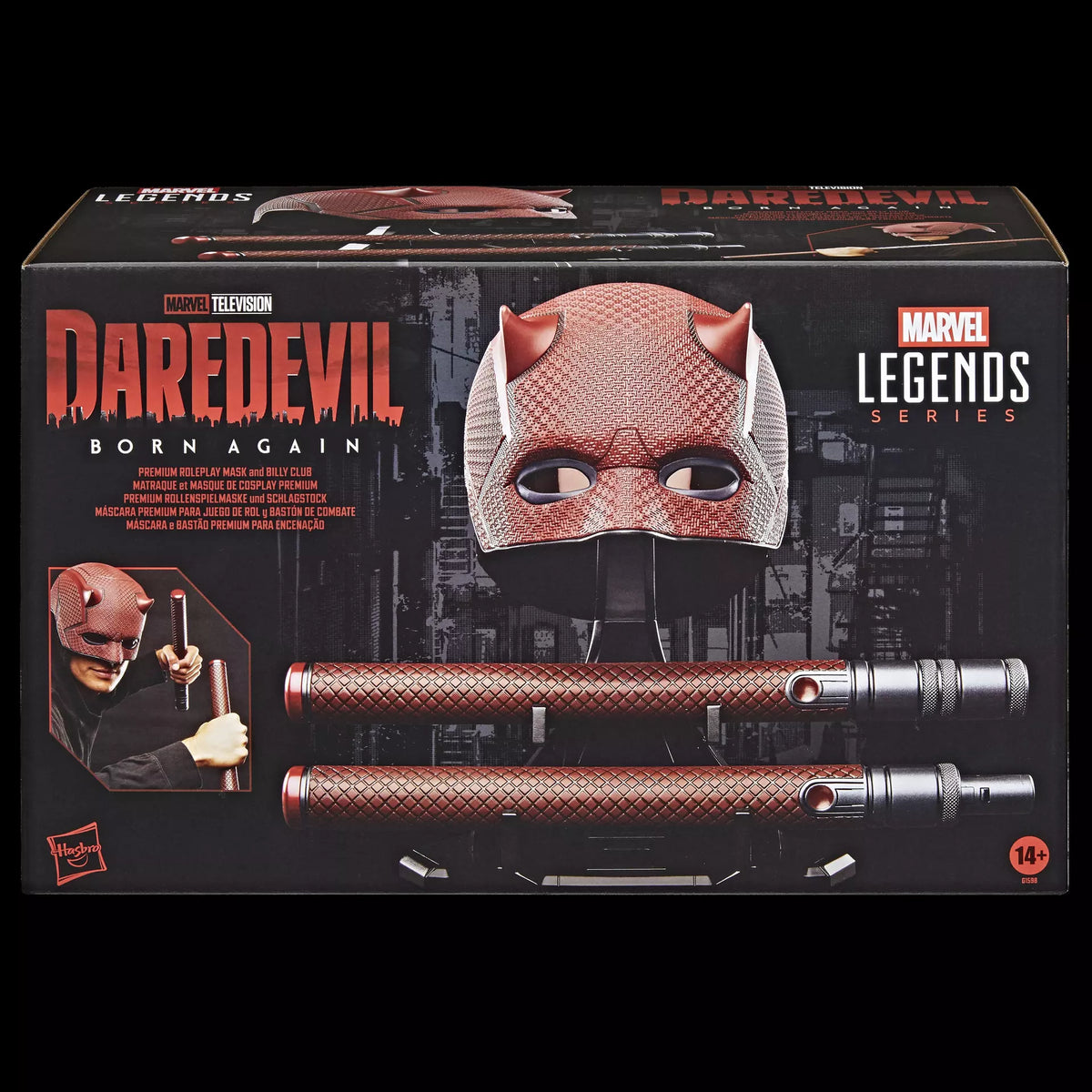 Marvel Legends Series Daredevil: Born Again Premium Roleplay Mask and Billy Club product image 9, provided for visual