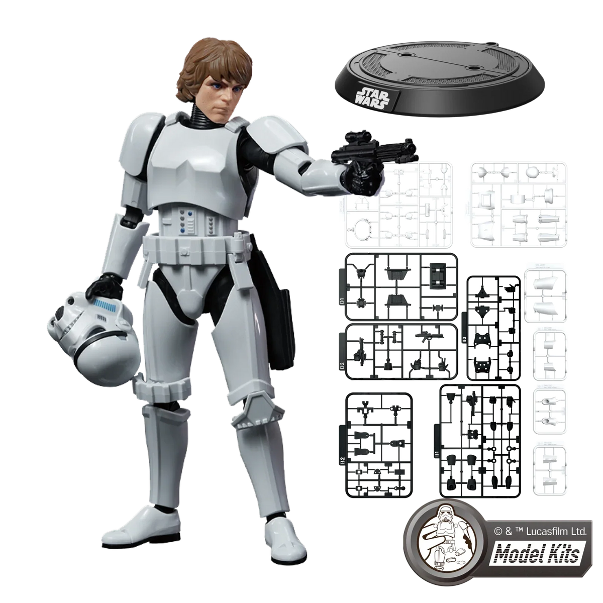 Star Wars: A New Hope™ Champion Class 04 Luke Skywalker™ Stormtrooper™ Disguise Version Model Kits | Blokees product image