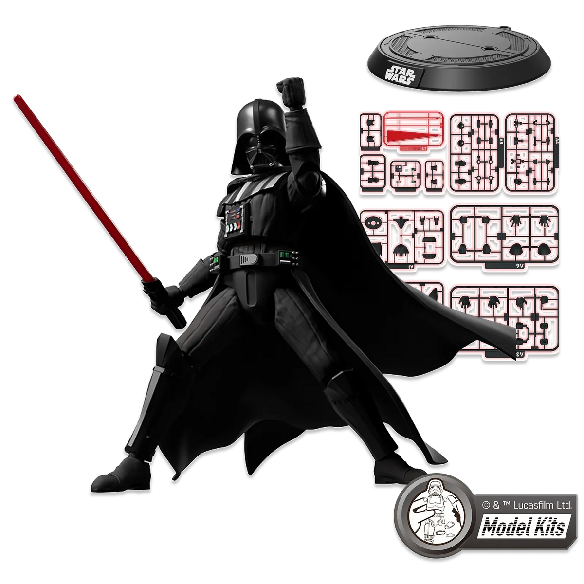 Star Wars: The Empire Strikes Back™ Champion Class 01 Darth Vader™ Model Kits | Blokees product image 1, provided for visual