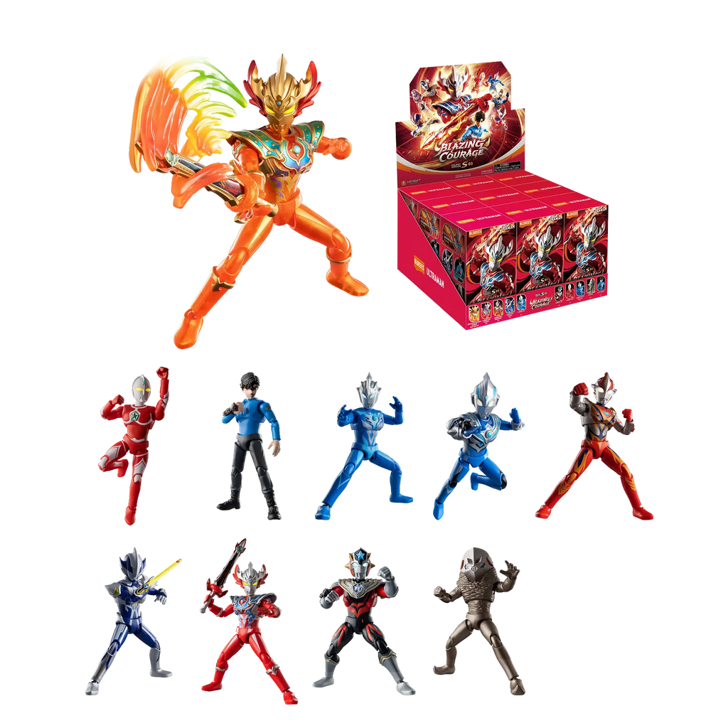 Blokees Ultraman Galaxy Version S 03 Blazing Courage product image 1, provided for visual reference and product detail review