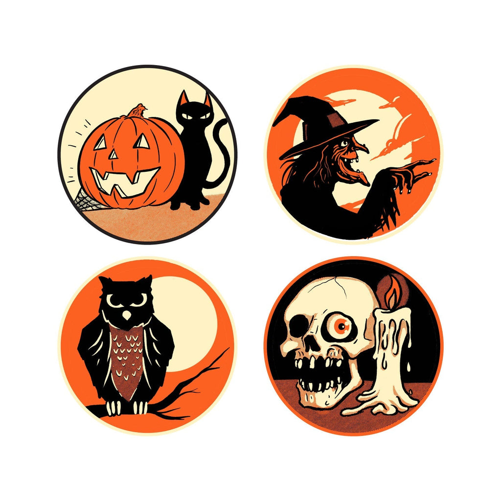 Classic Halloween Sticker Pack (4 ct) product image 2, provided for visual reference and product detail review