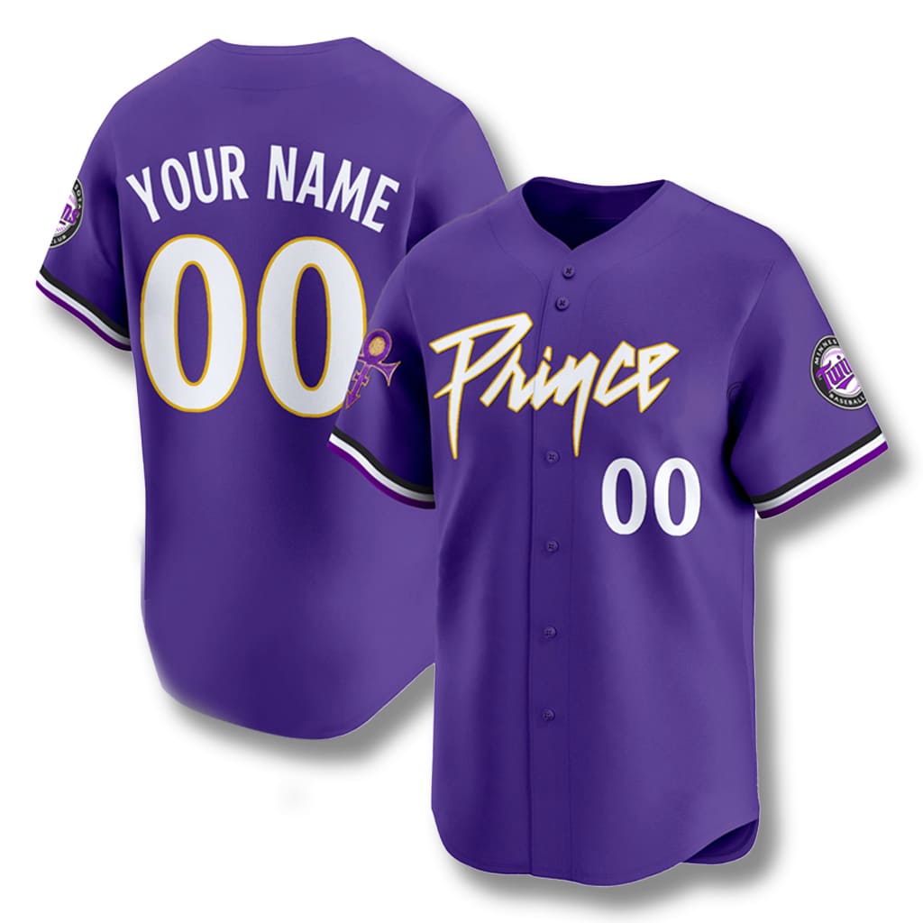 Custom Minnesota Twins Prince Jersey - Purple product image 1