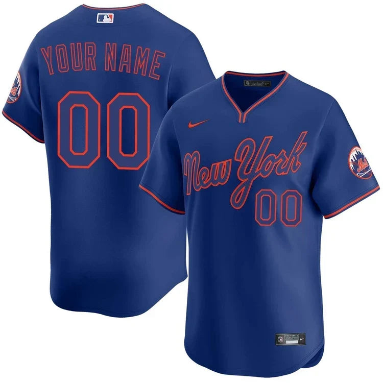 Custom New York Mets Alternate Pull Over Jersey - Royal product image 1