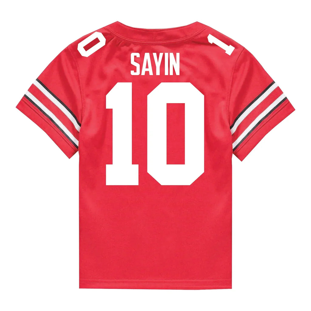Julian Sayin Ohio State Buckeyes Jersey – Red product image 2
