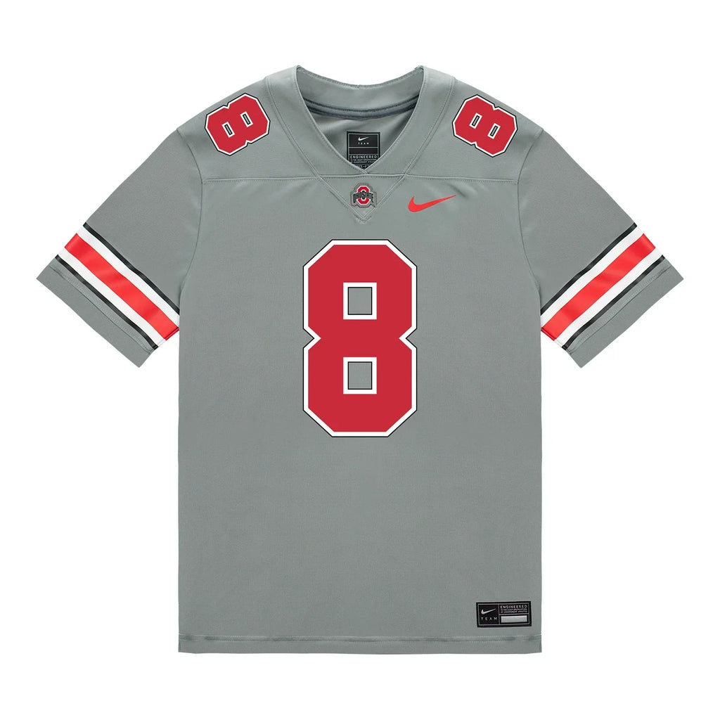 Arvell Reese Ohio State Buckeyes Jersey – Grey product image 2