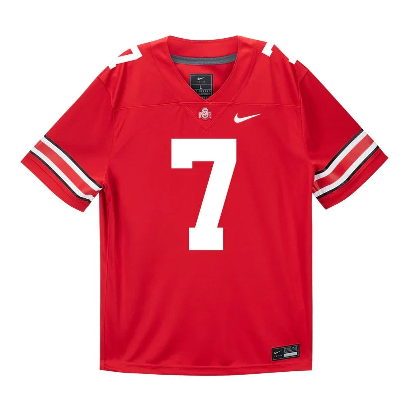 Jermaine Mathews Jr. Ohio State Buckeyes Jersey – Red product image 2