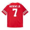 Jermaine Mathews Jr. Ohio State Buckeyes Jersey – Red product image 1