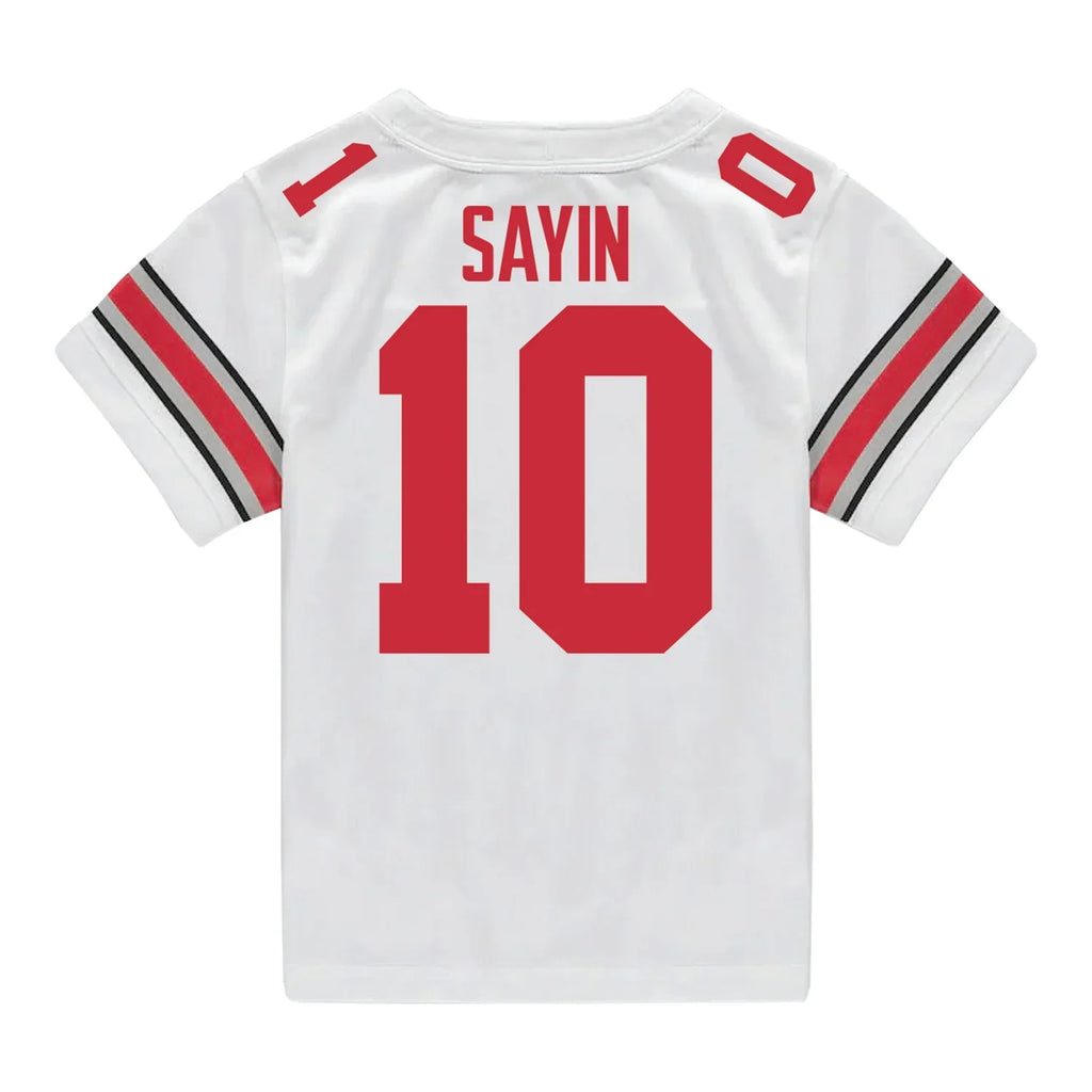 Julian Sayin Ohio State Buckeyes Jersey – White product image 2