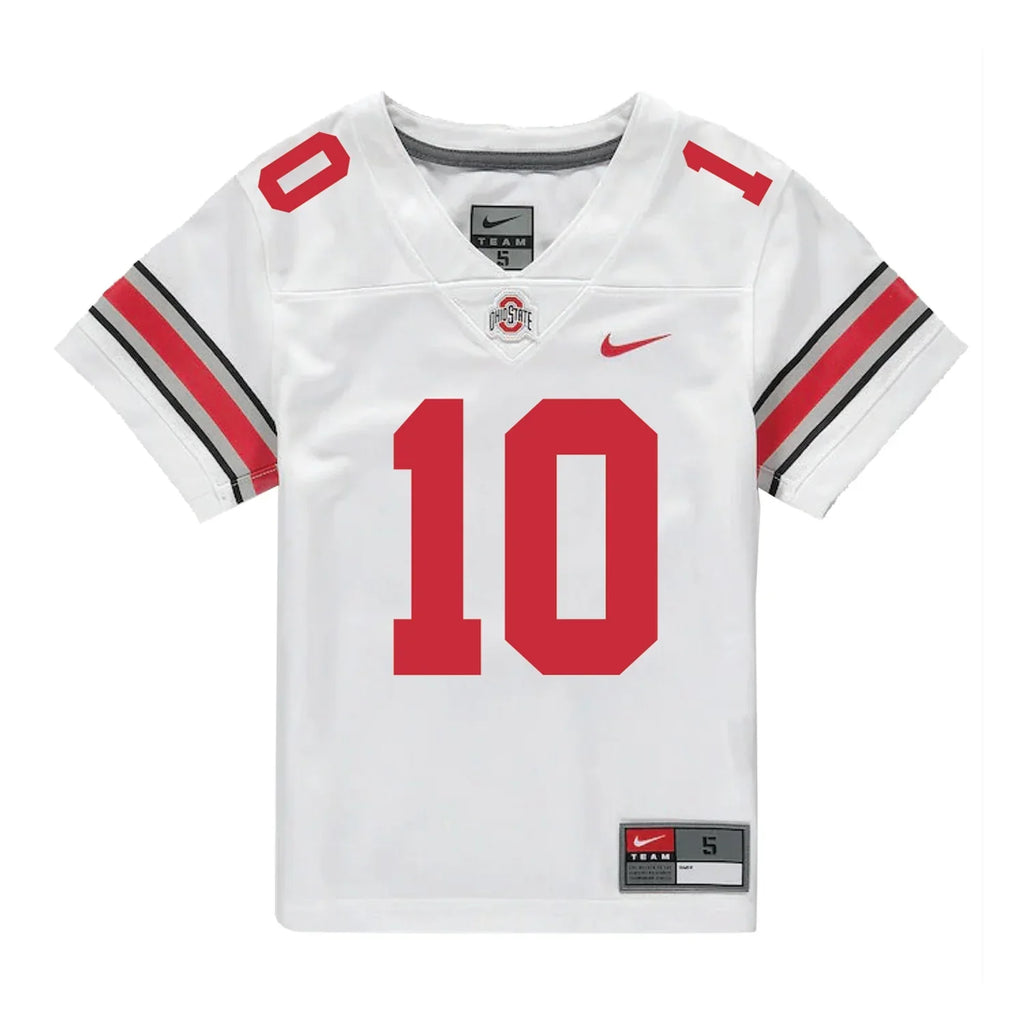 Julian Sayin Ohio State Buckeyes Jersey – White product image 1