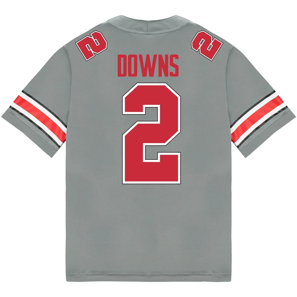 Caleb Downs Ohio State Buckeyes Jersey – Grey product image 2