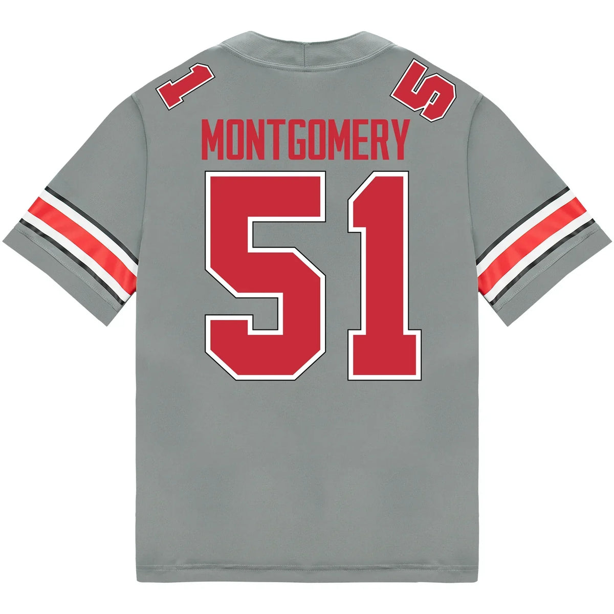 Luke Montgomery Ohio State Buckeyes Jersey – Grey product image 1