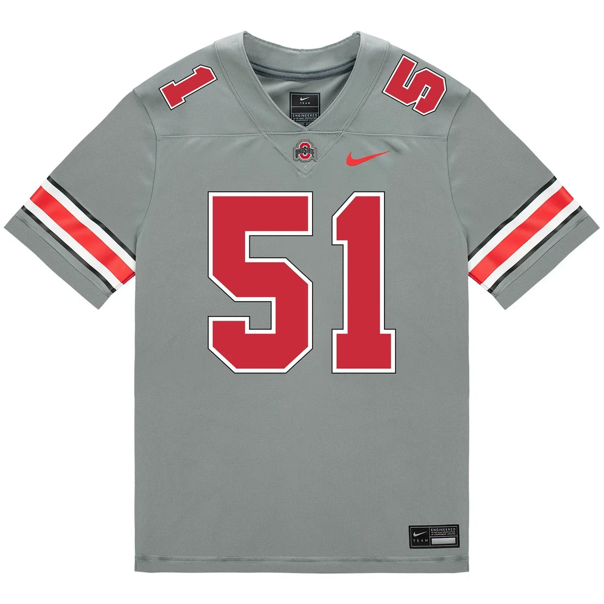Luke Montgomery Ohio State Buckeyes Jersey – Grey product image 2