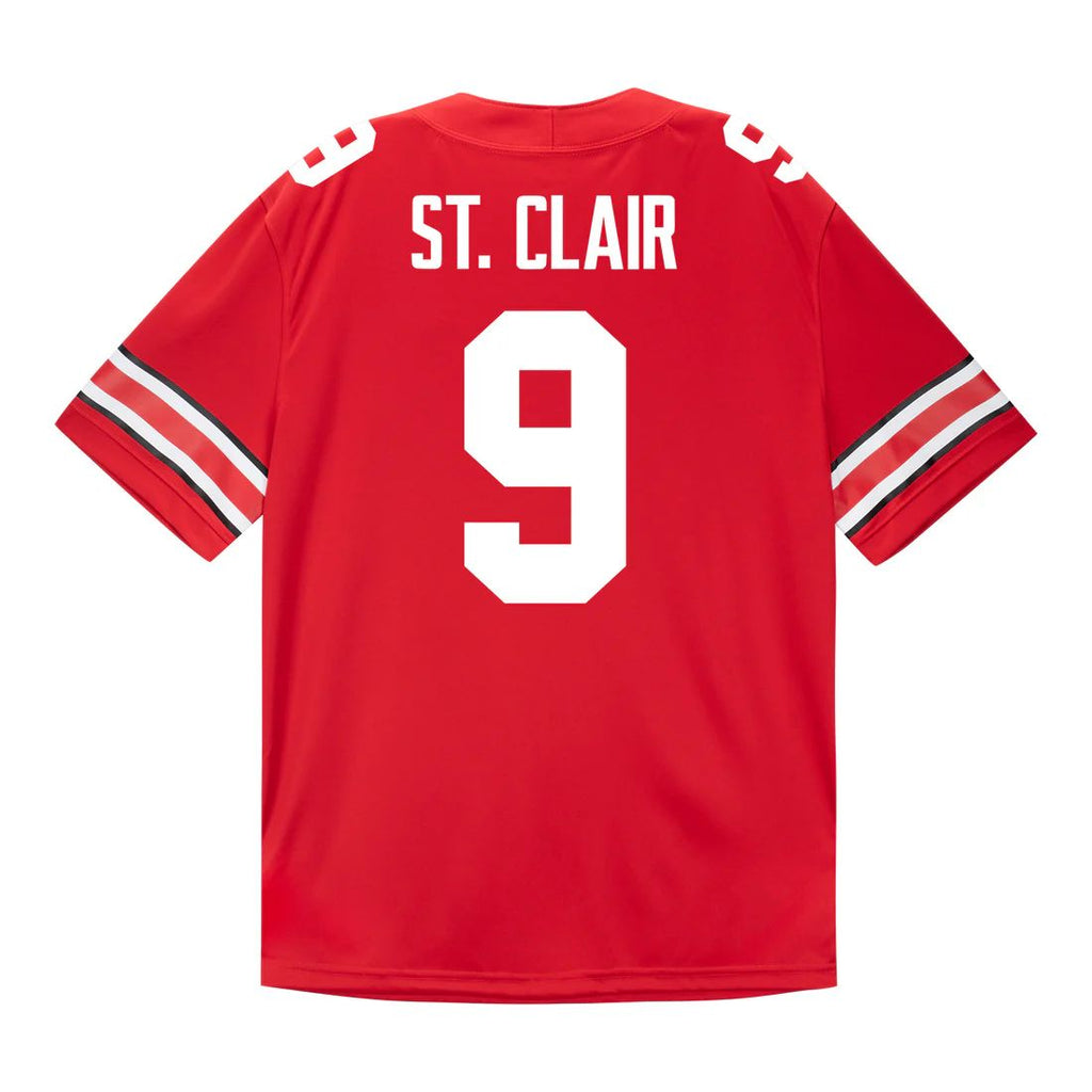 Tavien St. Clair Ohio State Buckeyes Jersey – Red product image 1