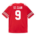 Tavien St. Clair Ohio State Buckeyes Jersey – Red product image 1