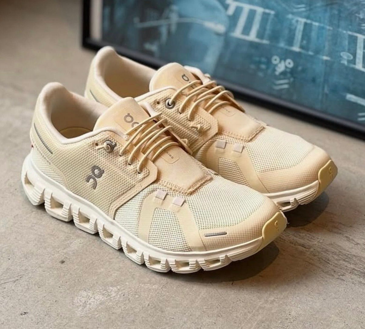 On Cloud 6 Blonde Dew Lifestyle Sneakers product image 5, provided for visual reference and product detail review